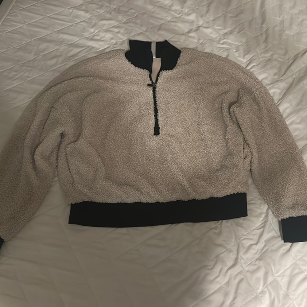 Fabletics Small Sherpa Zip-Up Jacket